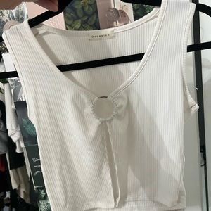 white open crop top!